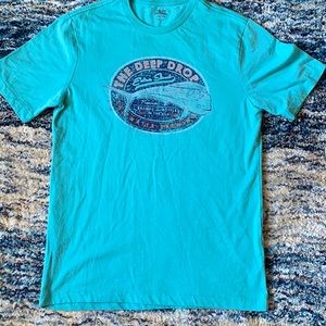 Teal Izod saltwater Brewing mens T-Shirt